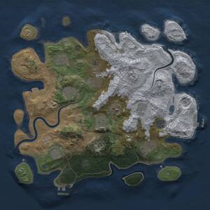 Thumbnail Rust Map: Procedural Map, Size: 3750, Seed: 820937716, 18 Monuments