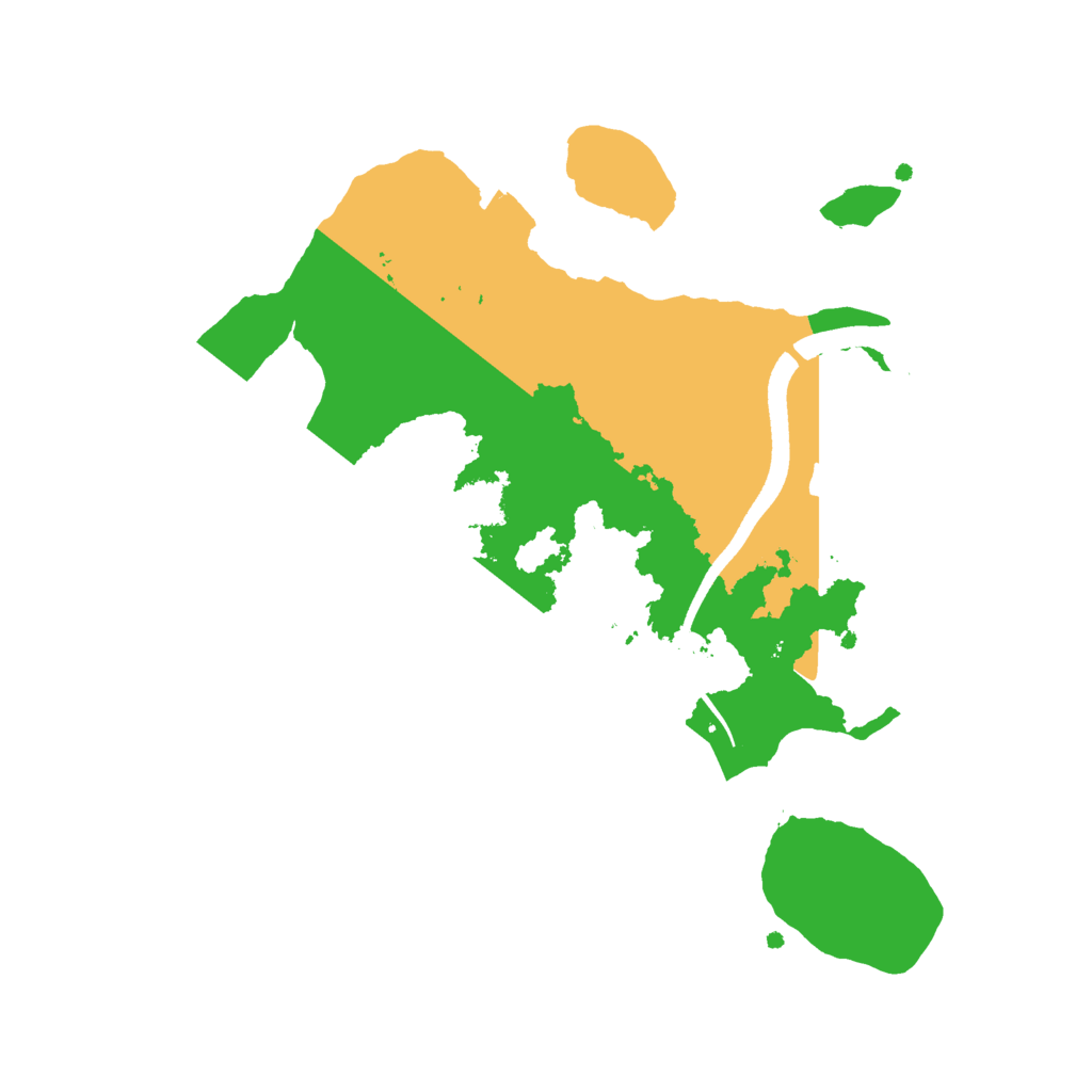 Biome Rust Map: Procedural Map, Size: 2500, Seed: 95563