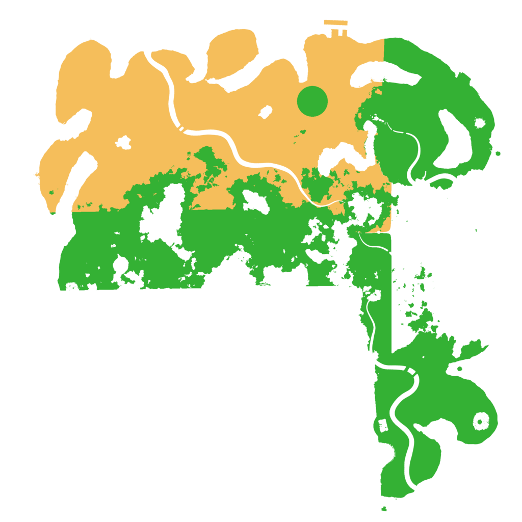 Biome Rust Map: Procedural Map, Size: 4500, Seed: 729740283