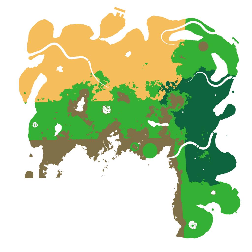 Biome Rust Map: Procedural Map, Size: 4500, Seed: 729740283
