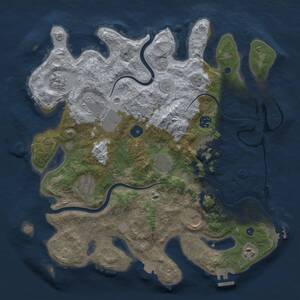Thumbnail Rust Map: Procedural Map, Size: 3750, Seed: 508655198, 15 Monuments