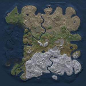 Thumbnail Rust Map: Procedural Map, Size: 4500, Seed: 1877924849, 17 Monuments
