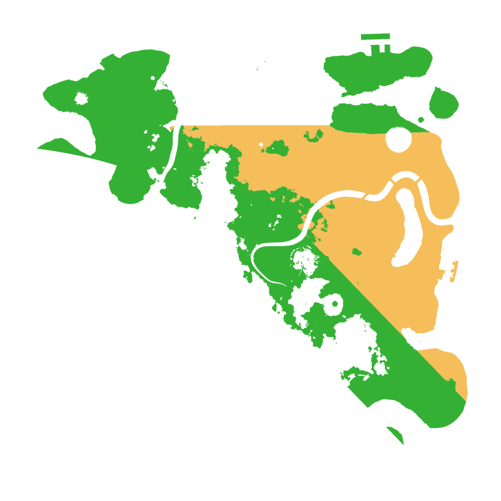 Biome Rust Map: Procedural Map, Size: 3500, Seed: 14312