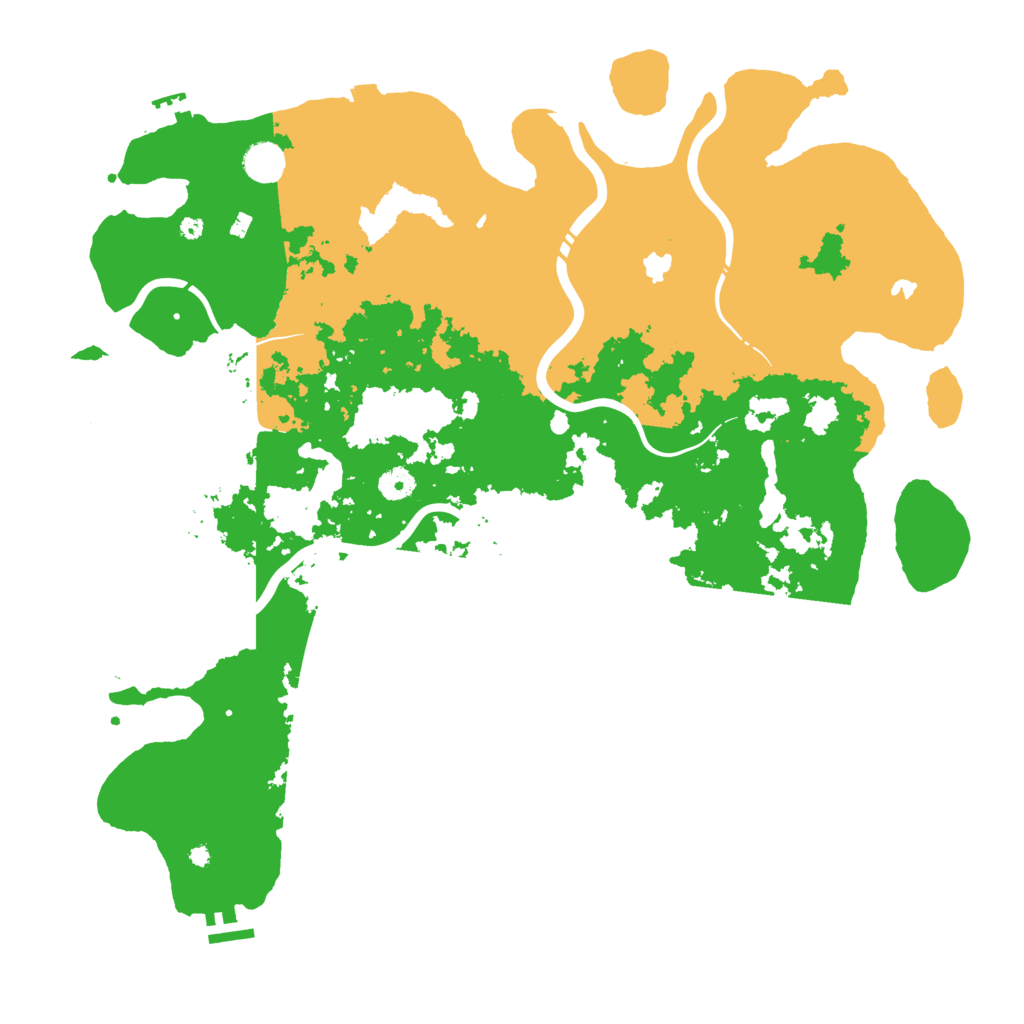 Biome Rust Map: Procedural Map, Size: 4500, Seed: 1295007678