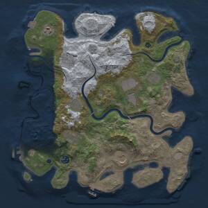 Thumbnail Rust Map: Procedural Map, Size: 3750, Seed: 1546824968, 15 Monuments
