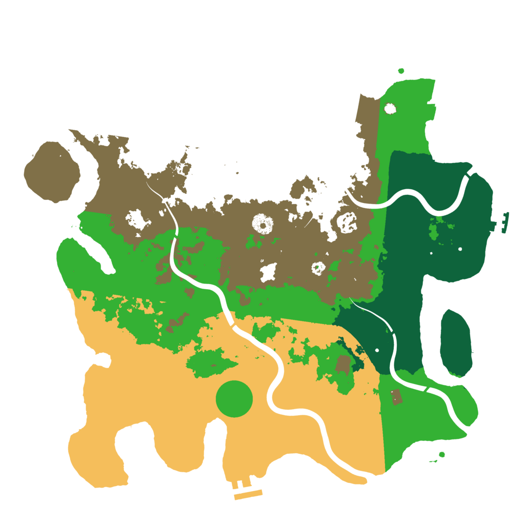 Biome Rust Map: Procedural Map, Size: 3750, Seed: 788337232