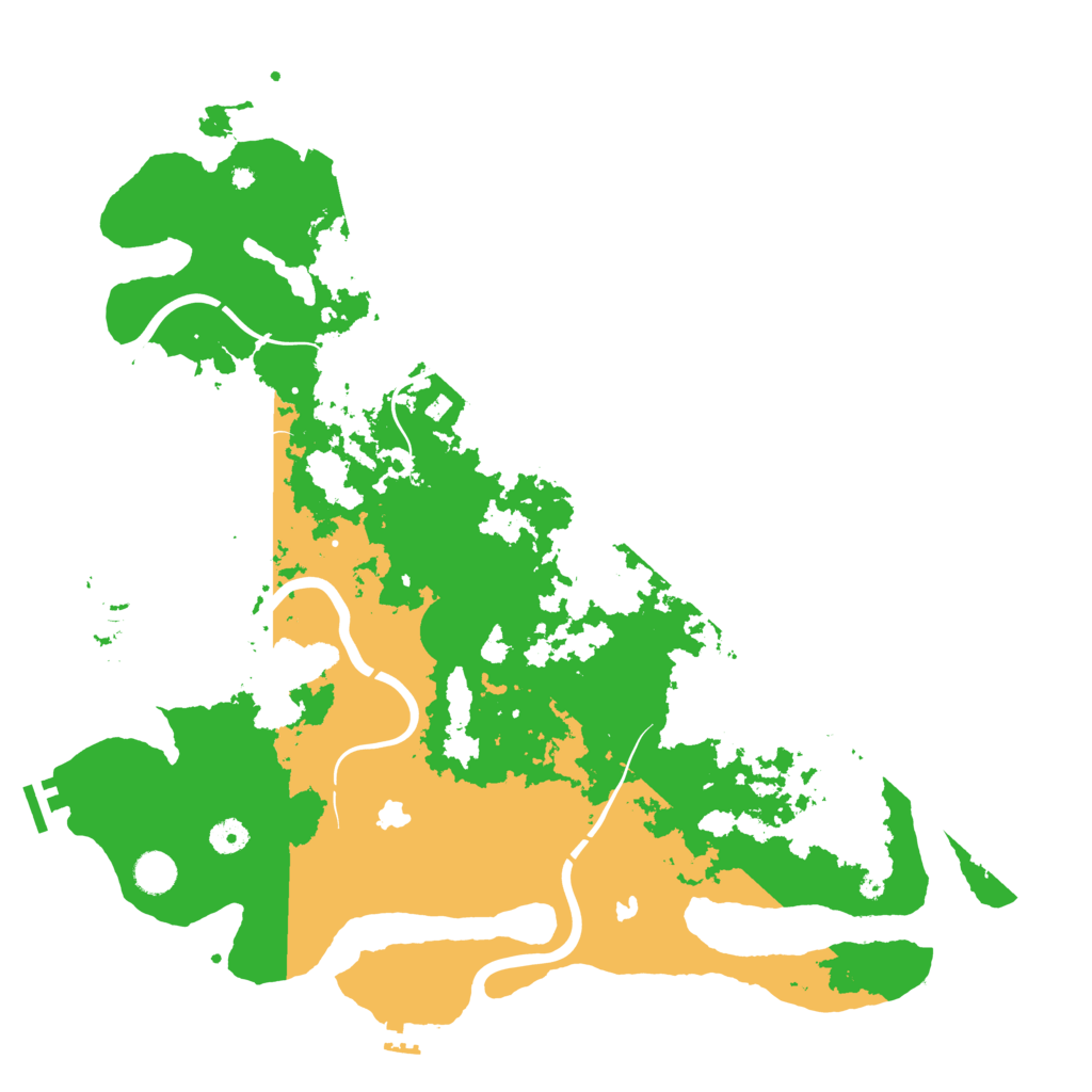 Biome Rust Map: Procedural Map, Size: 4500, Seed: 840917523