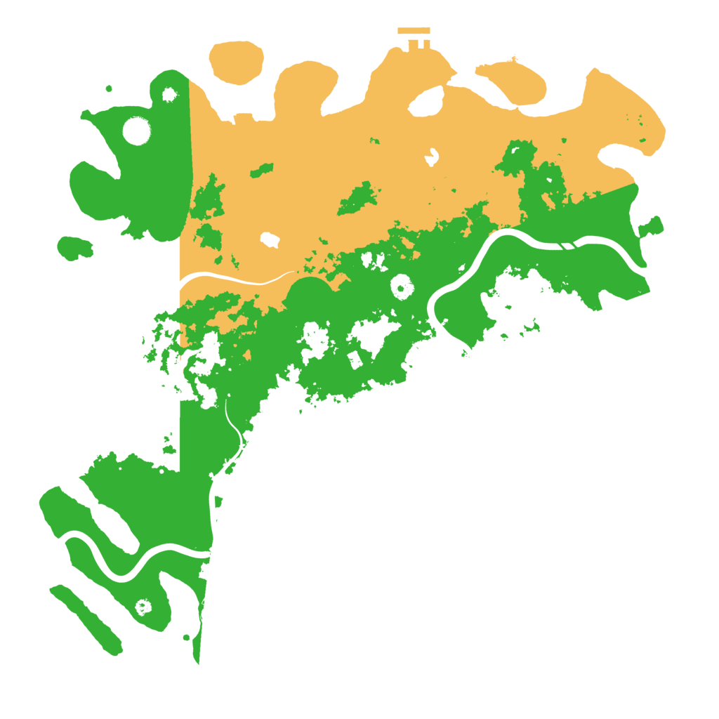 Biome Rust Map: Procedural Map, Size: 4500, Seed: 539656110