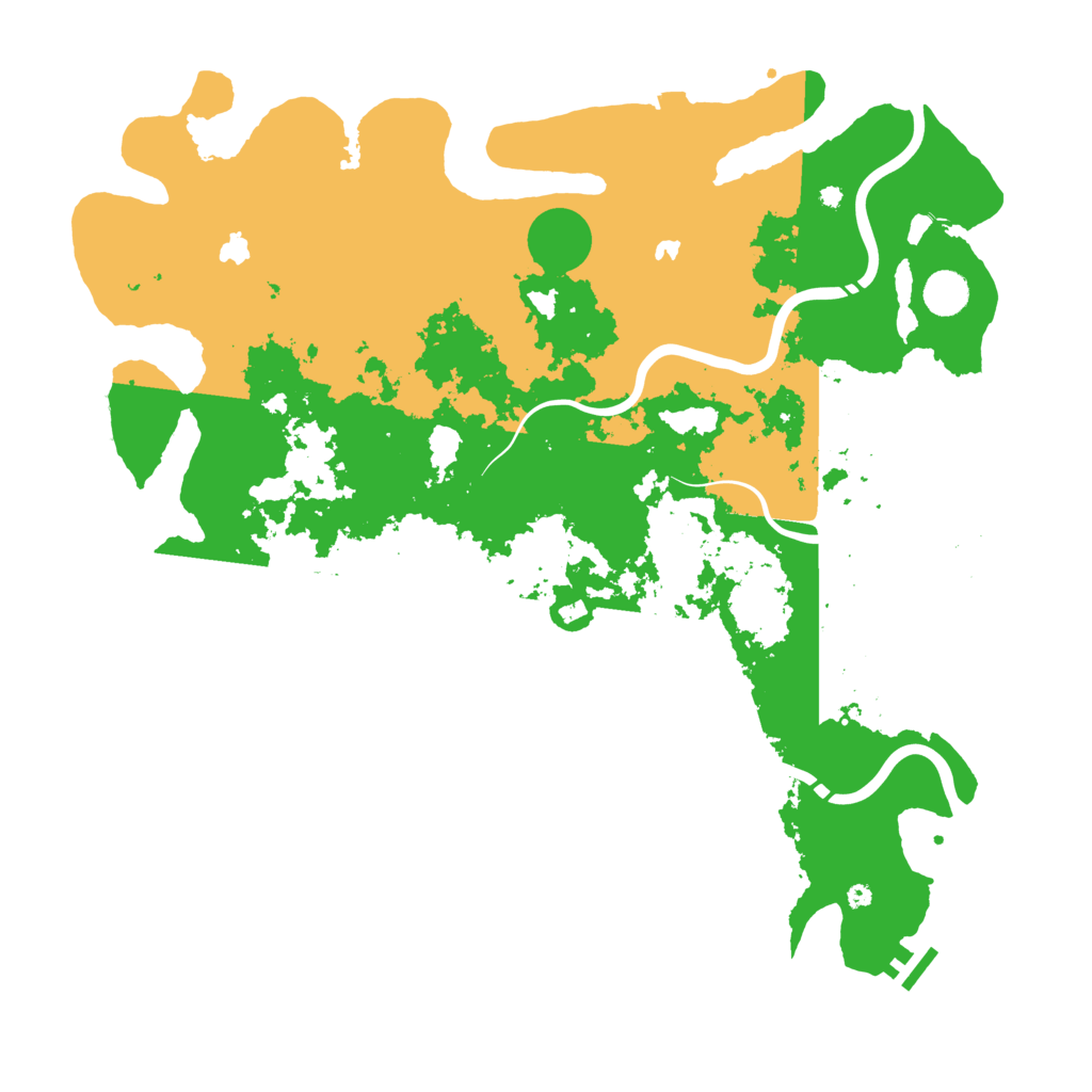 Biome Rust Map: Procedural Map, Size: 4500, Seed: 51406219