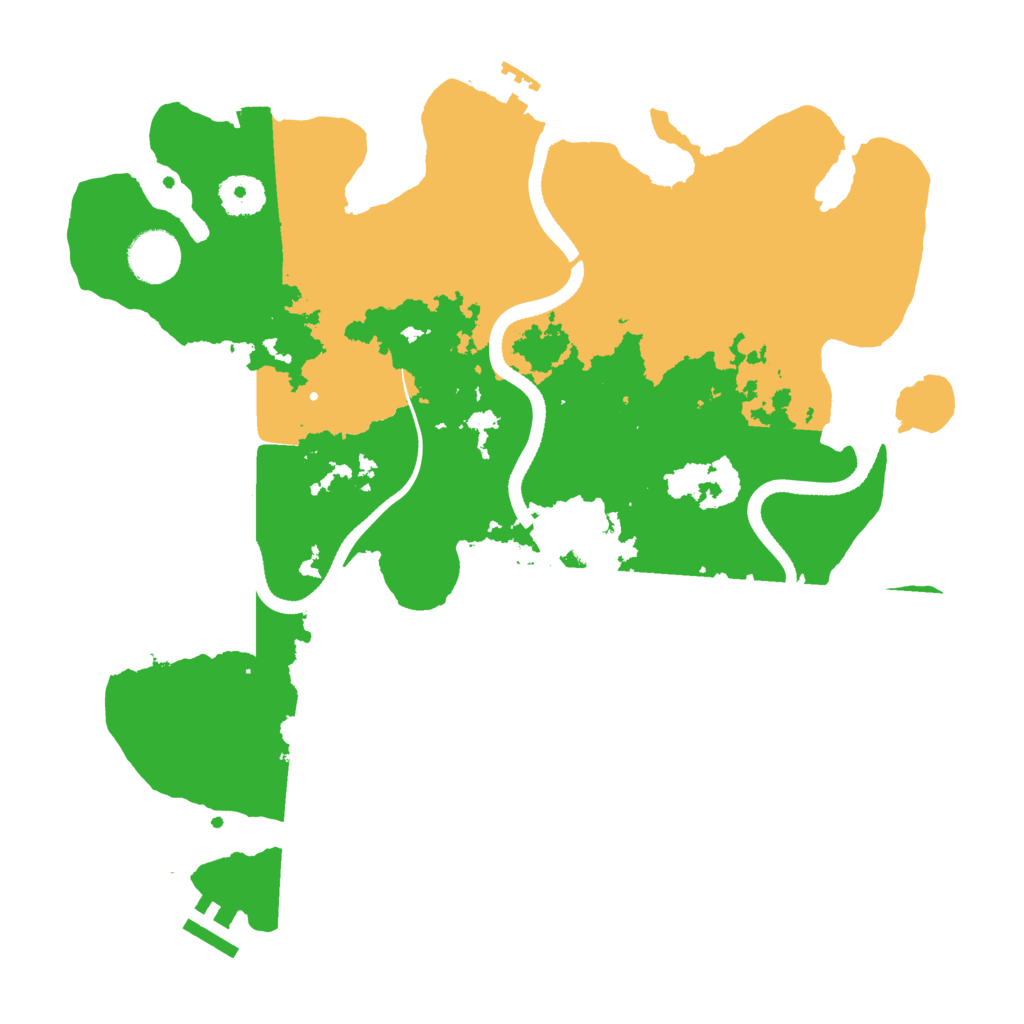 Biome Rust Map: Procedural Map, Size: 3500, Seed: 879299789