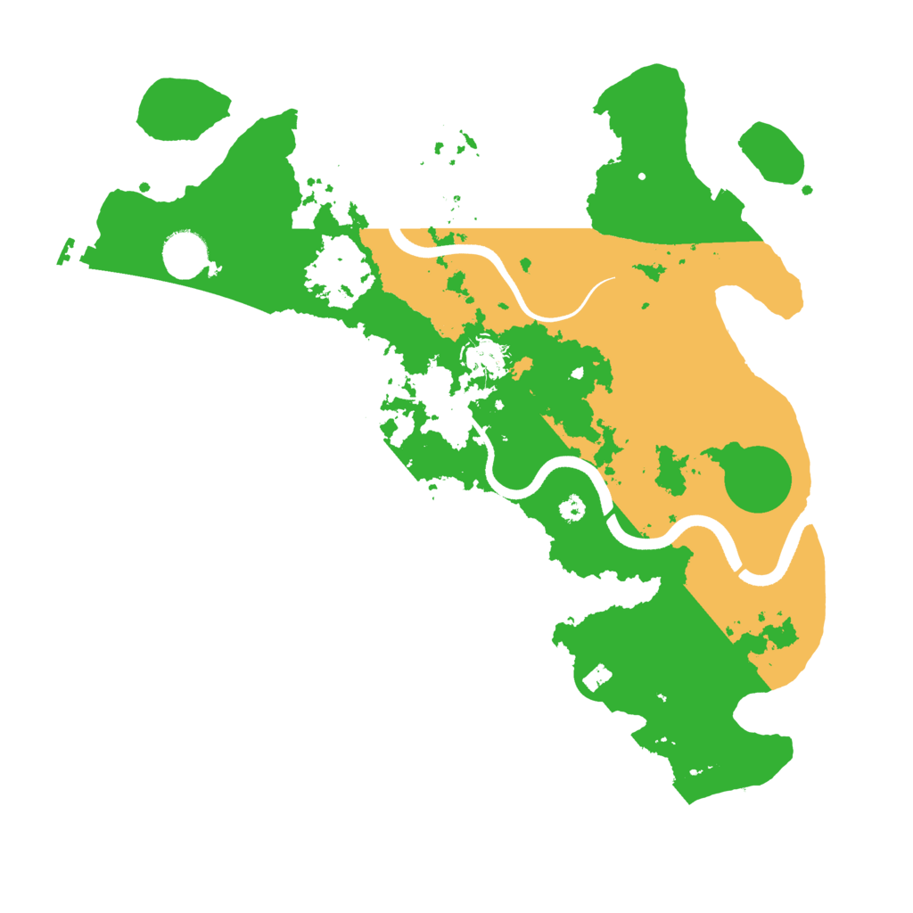 Biome Rust Map: Procedural Map, Size: 3600, Seed: 123244567