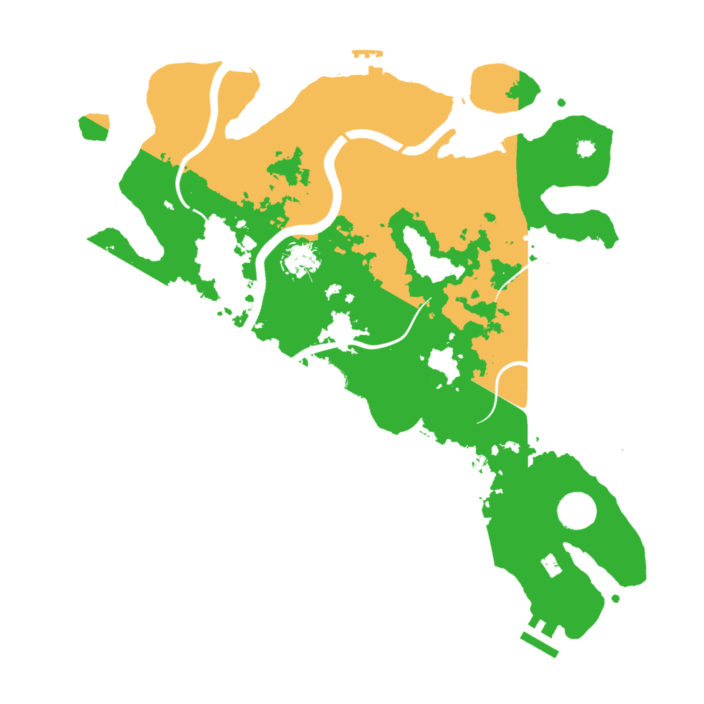 Biome Rust Map: Procedural Map, Size: 3500, Seed: 741928828