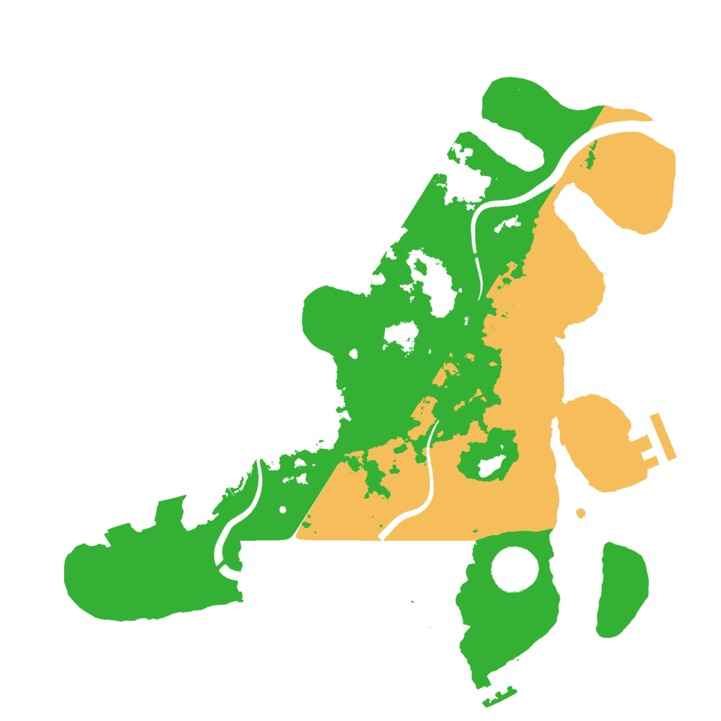 Biome Rust Map: Procedural Map, Size: 3000, Seed: 6235625