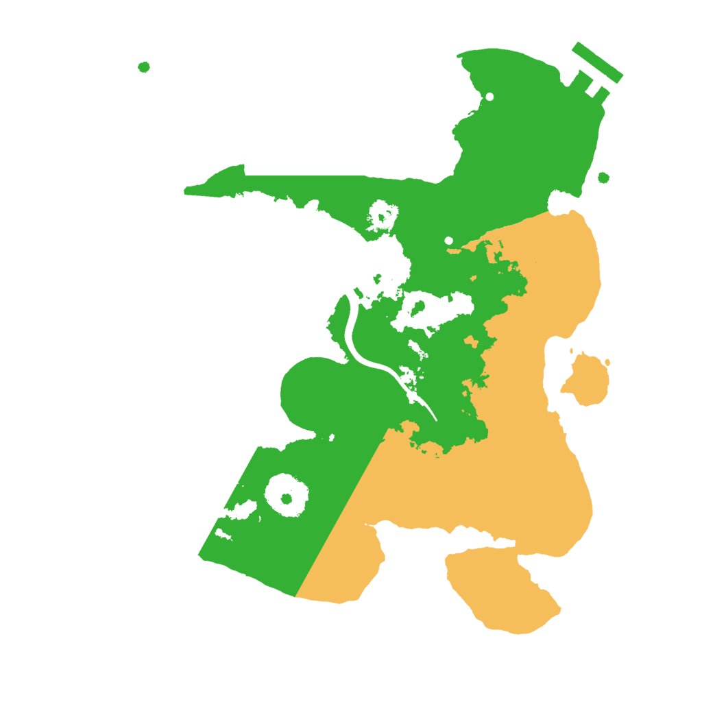 Biome Rust Map: Procedural Map, Size: 2500, Seed: 51662