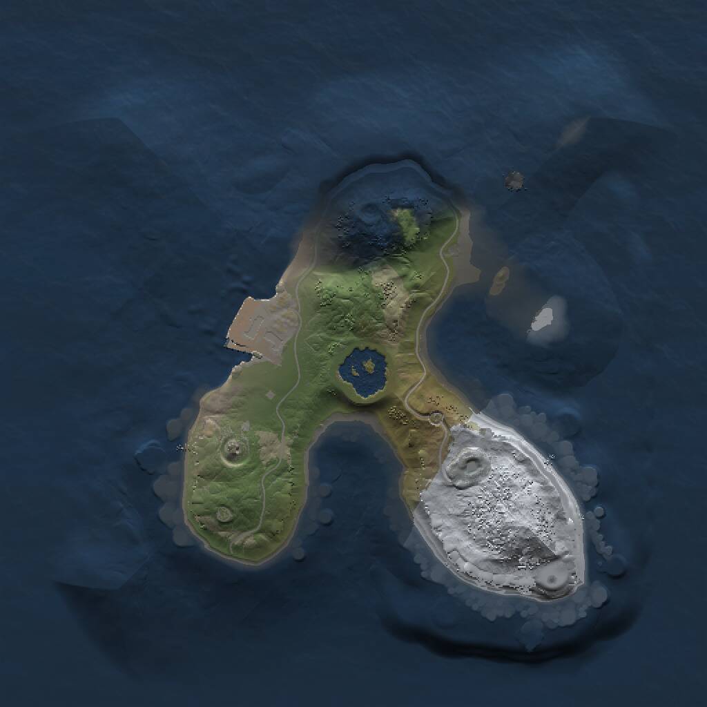 Rust Map: Procedural Map, Size: 1500, Seed: 1416686589, 1 Monuments