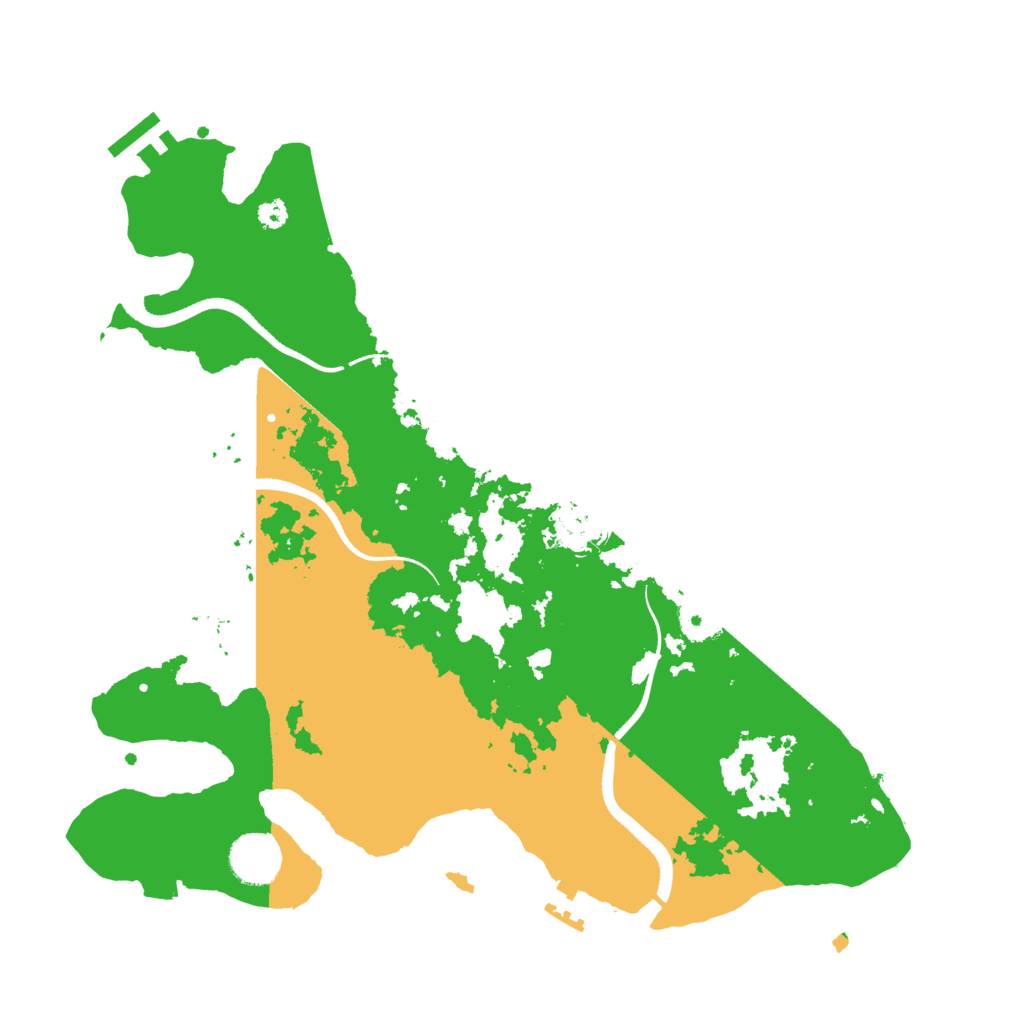 Biome Rust Map: Procedural Map, Size: 3500, Seed: 252457487