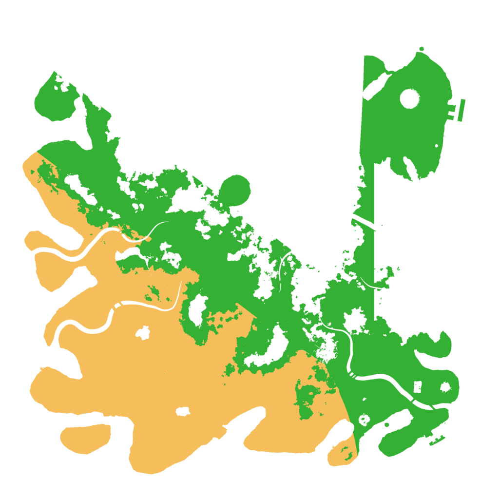 Biome Rust Map: Procedural Map, Size: 4500, Seed: 1578510540