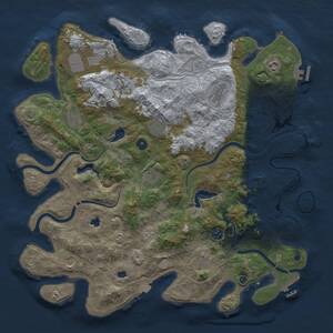 Thumbnail Rust Map: Procedural Map, Size: 4500, Seed: 1578510540, 17 Monuments