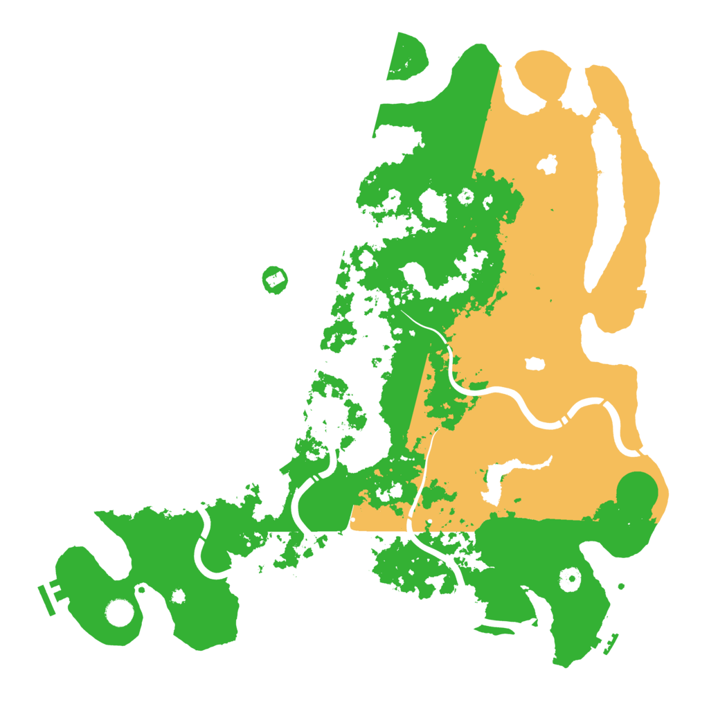 Biome Rust Map: Procedural Map, Size: 4500, Seed: 1887913694