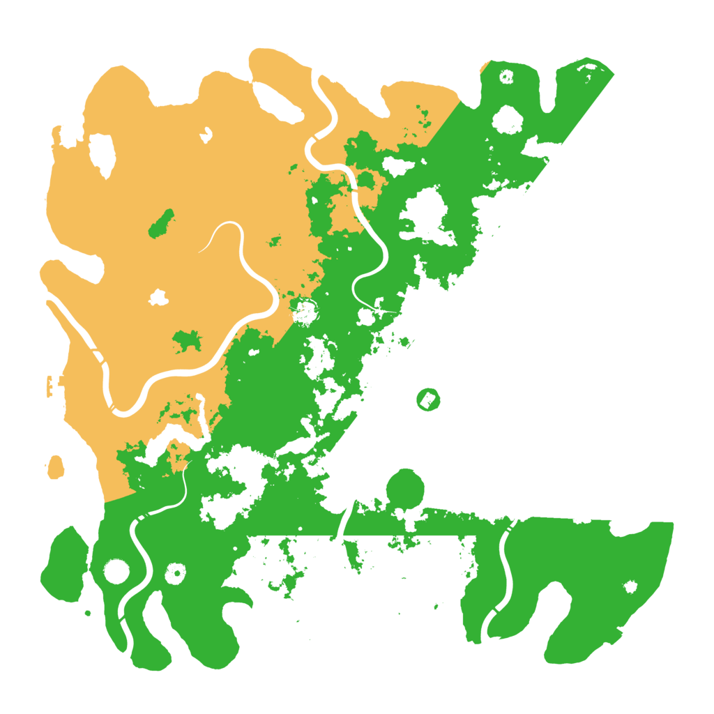 Biome Rust Map: Procedural Map, Size: 5000, Seed: 80879087