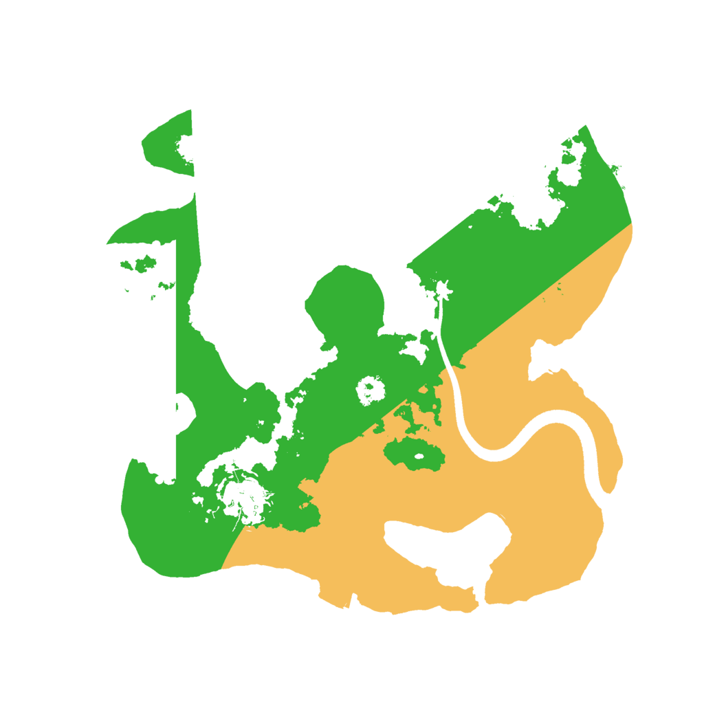 Biome Rust Map: Procedural Map, Size: 2500, Seed: 176575430