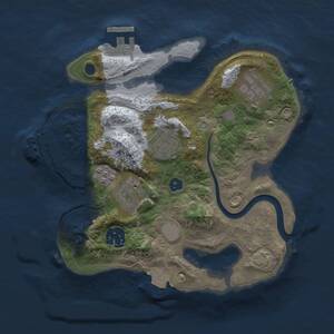 Thumbnail Rust Map: Procedural Map, Size: 2500, Seed: 176575430, 9 Monuments