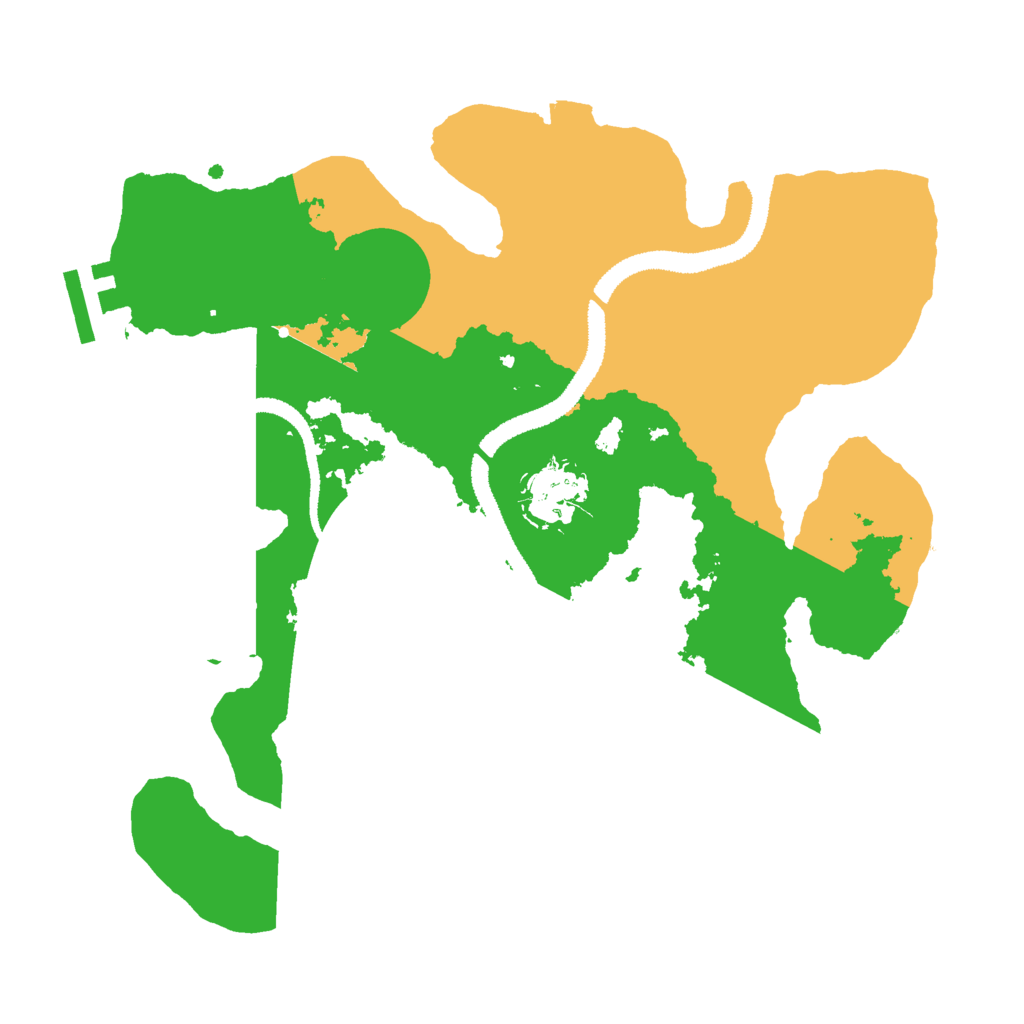 Biome Rust Map: Procedural Map, Size: 2800, Seed: 57801