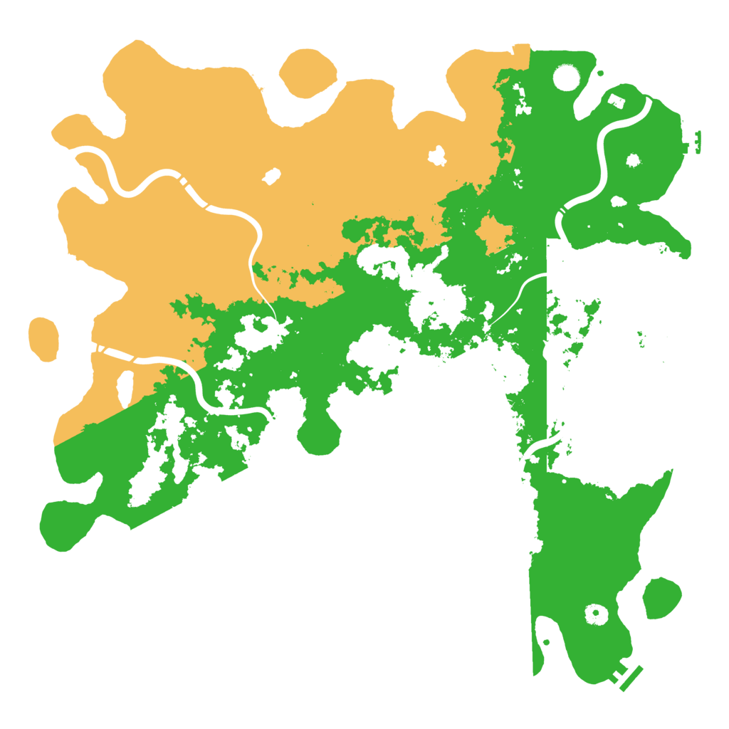 Biome Rust Map: Procedural Map, Size: 4800, Seed: 558691533