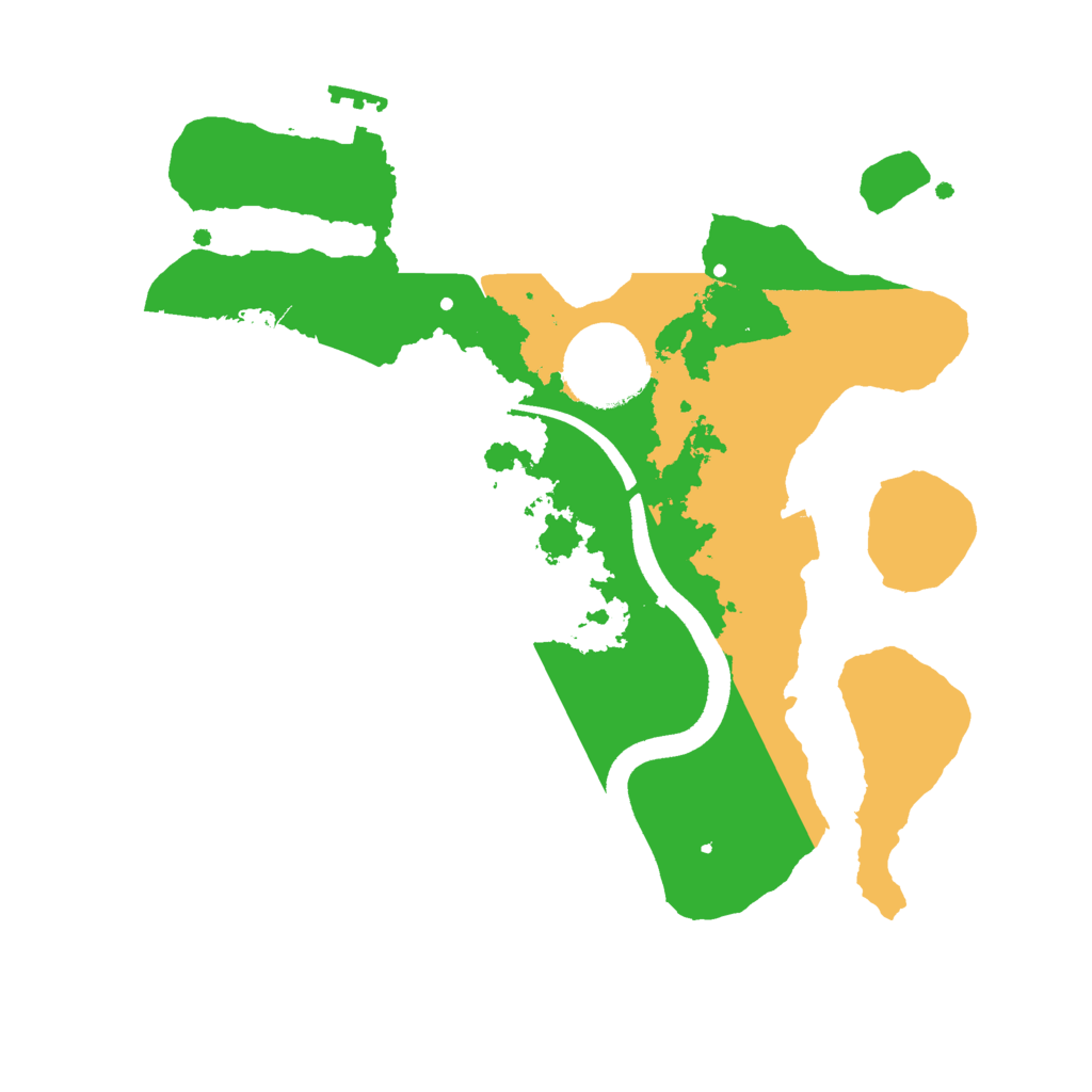 Biome Rust Map: Procedural Map, Size: 2500, Seed: 112675536