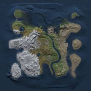 Thumbnail Rust Map: Procedural Map, Size: 2500, Seed: 112675536, 9 Monuments