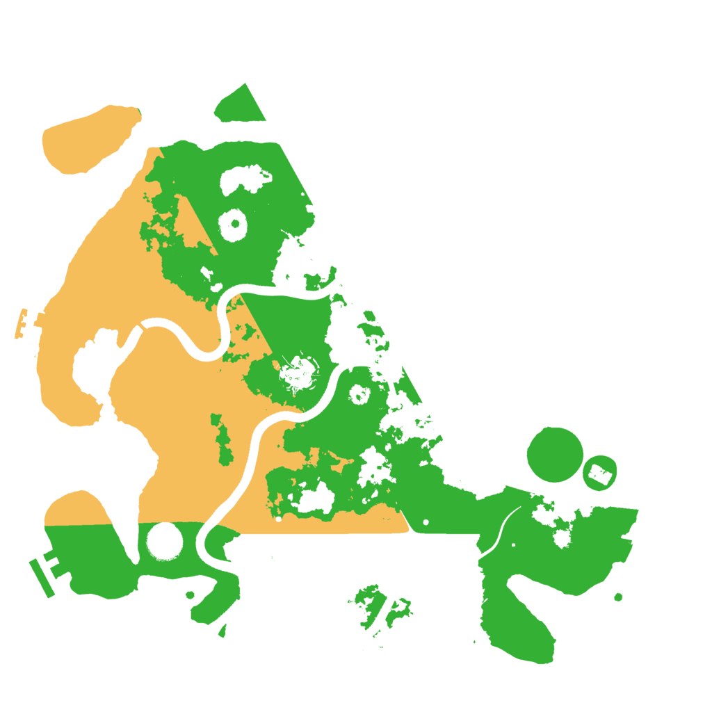 Biome Rust Map: Procedural Map, Size: 3500, Seed: 570910682