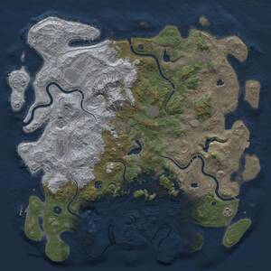 Thumbnail Rust Map: Procedural Map, Size: 5010, Seed: 815445144, 17 Monuments
