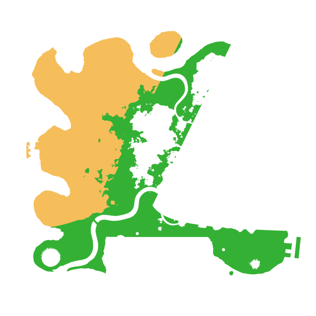 Biome Rust Map: Procedural Map, Size: 3000, Seed: 7039