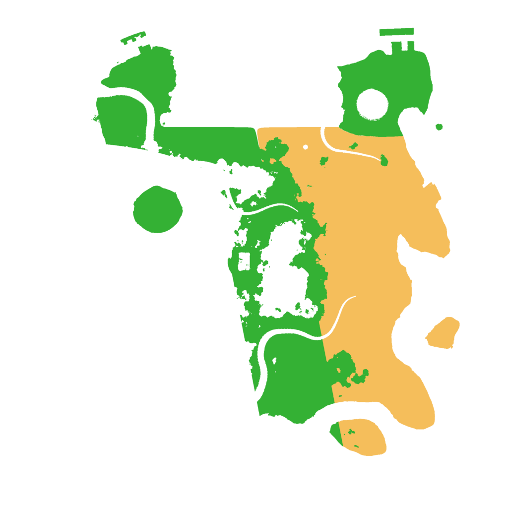 Biome Rust Map: Procedural Map, Size: 3000, Seed: 42067