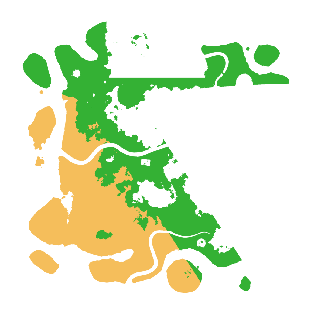 Biome Rust Map: Procedural Map, Size: 3500, Seed: 81055