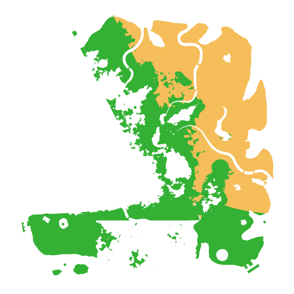 Biome Rust Map: Procedural Map, Size: 4500, Seed: 780903019