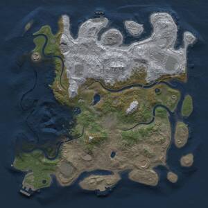 Thumbnail Rust Map: Procedural Map, Size: 4050, Seed: 404858317, 15 Monuments
