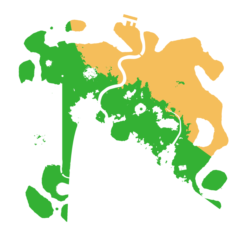 Biome Rust Map: Procedural Map, Size: 3500, Seed: 1382020140