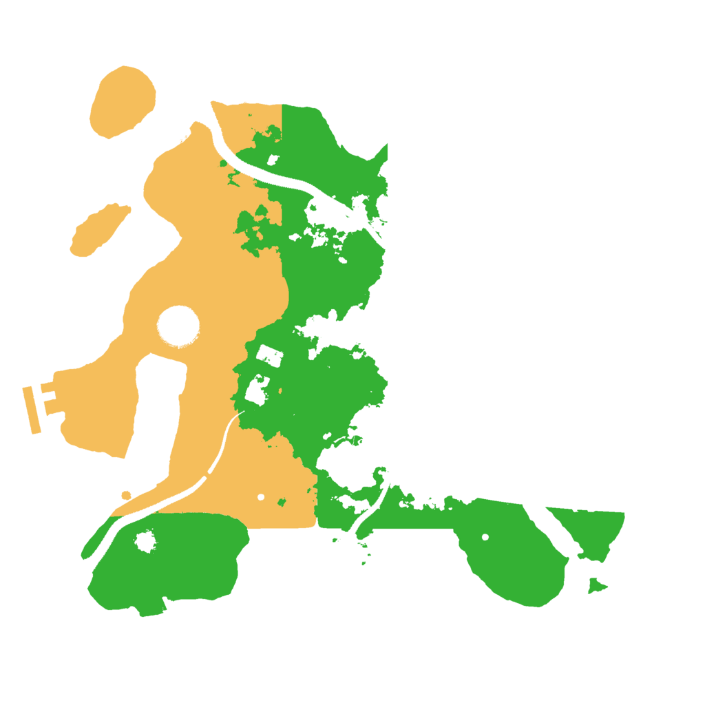Biome Rust Map: Procedural Map, Size: 3000, Seed: 84825