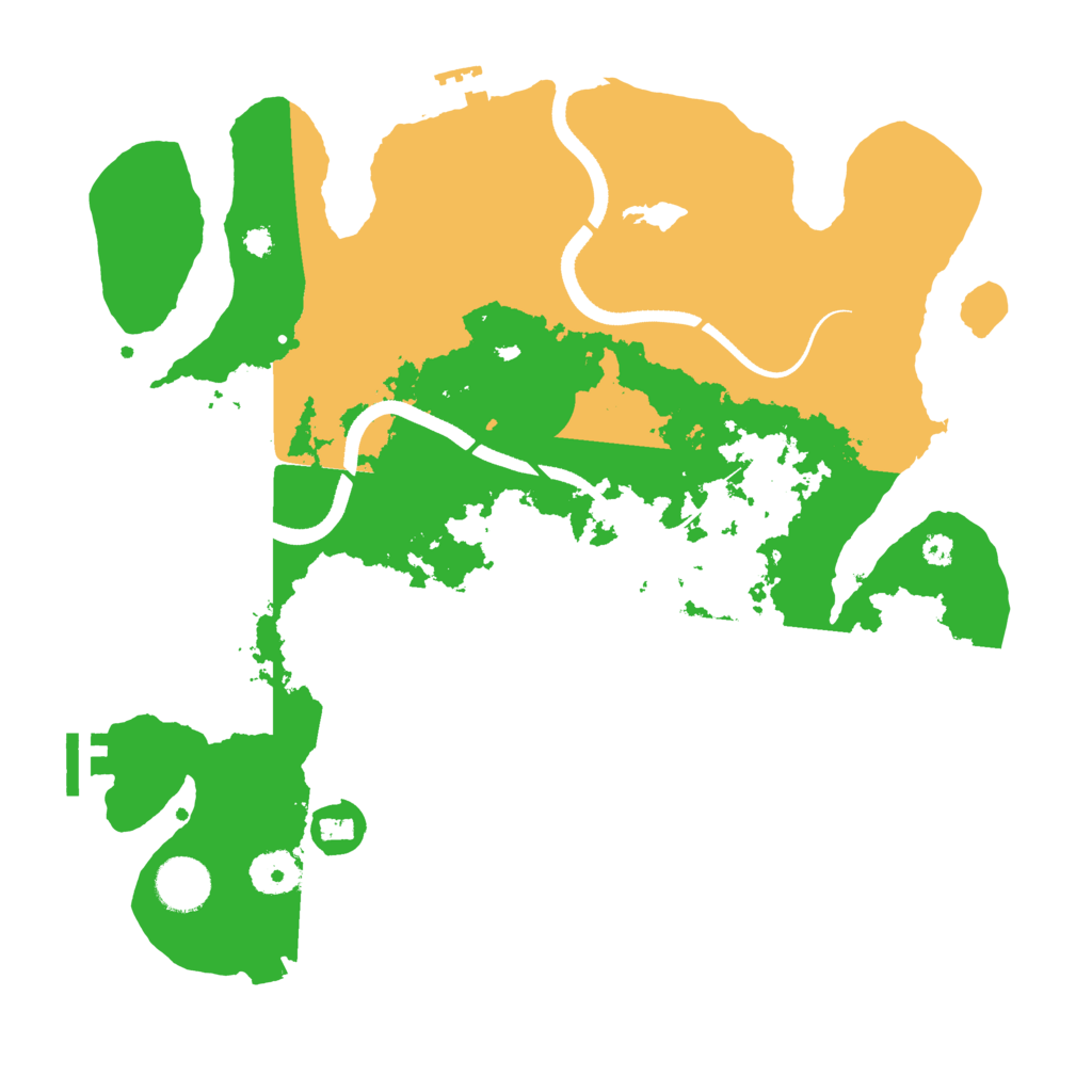 Biome Rust Map: Procedural Map, Size: 3500, Seed: 760434713