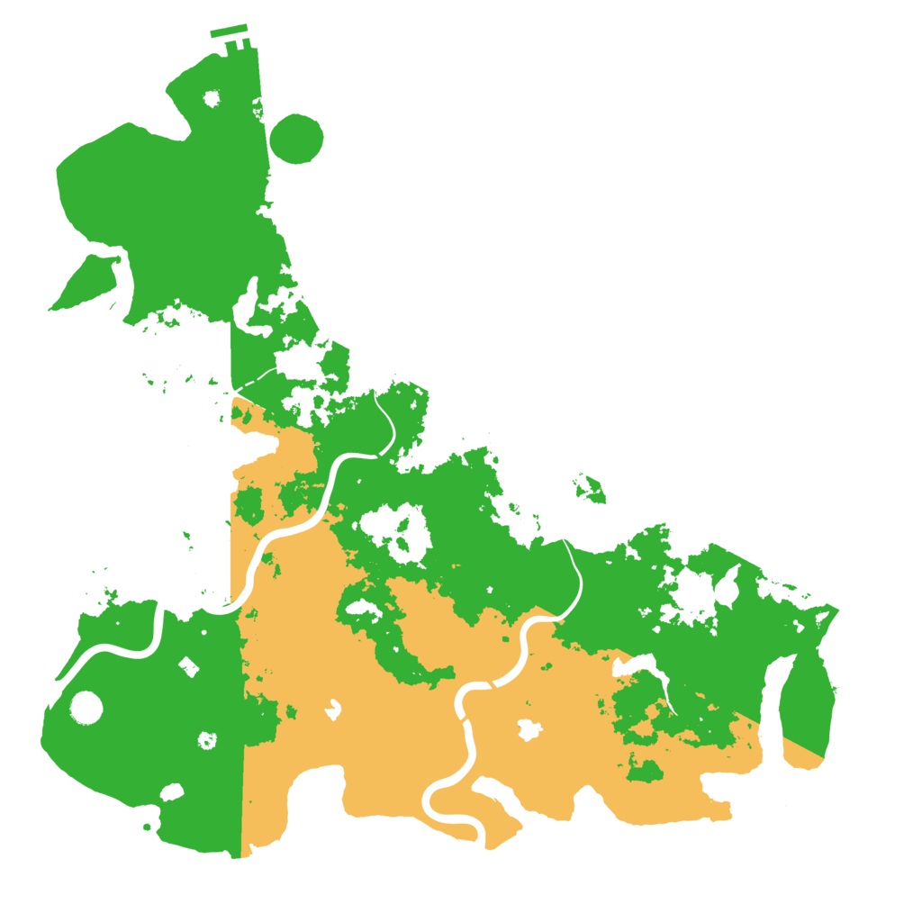 Biome Rust Map: Procedural Map, Size: 5000, Seed: 597409907