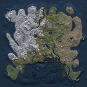 Thumbnail Rust Map: Procedural Map, Size: 4000, Seed: 46592, 15 Monuments