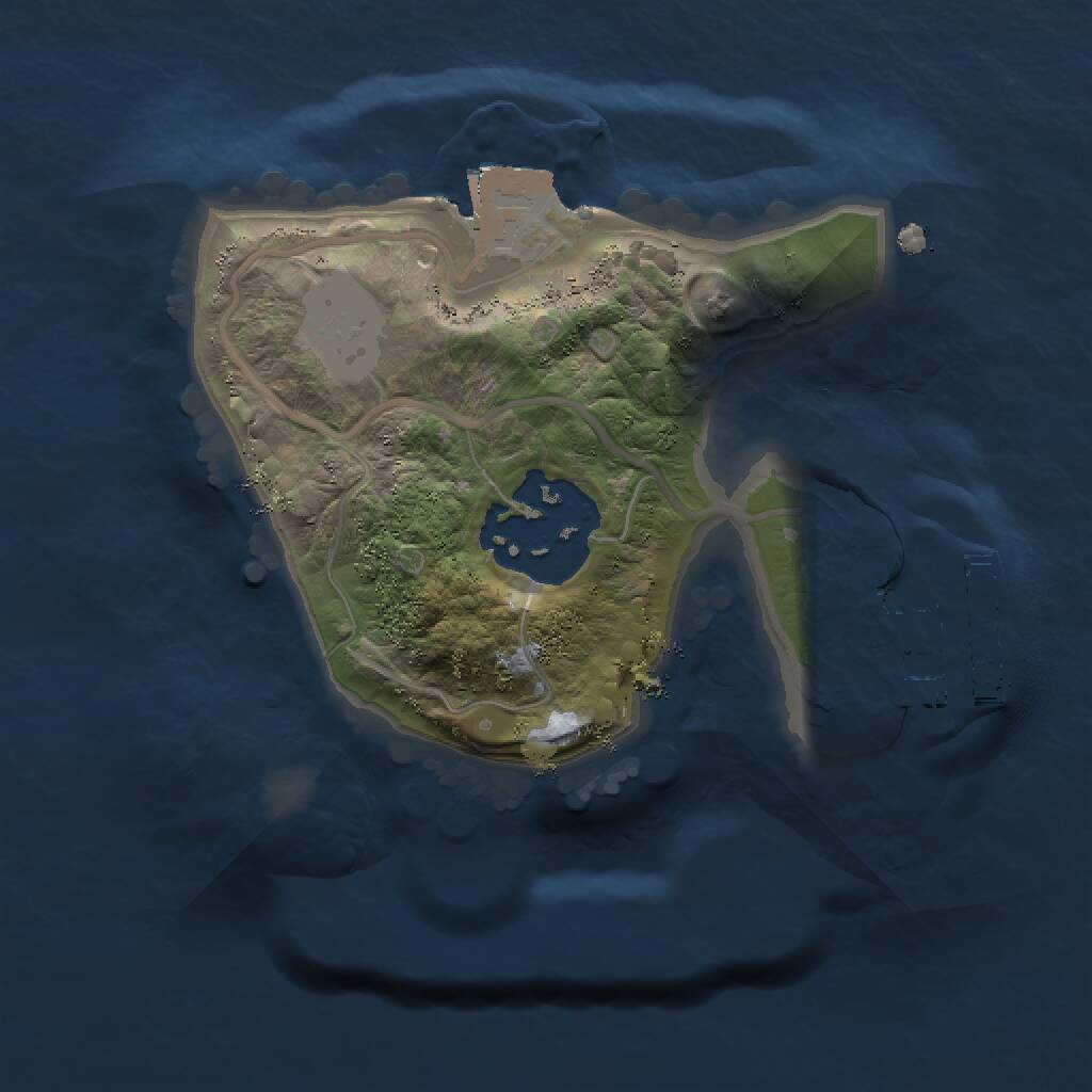 Rust Map: Procedural Map, Size: 1500, Seed: 715032913, 3 Monuments