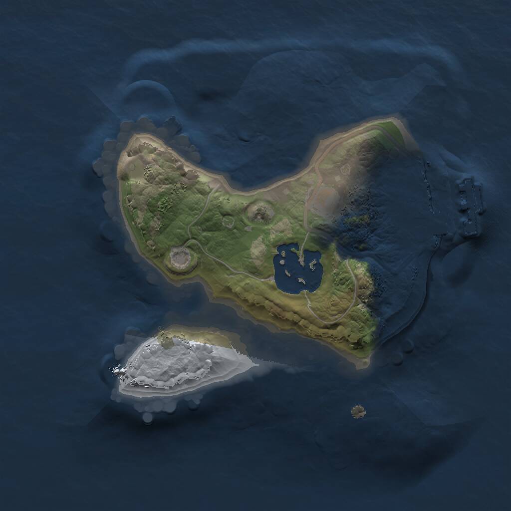 Rust Map: Procedural Map, Size: 1500, Seed: 62959646, 3 Monuments
