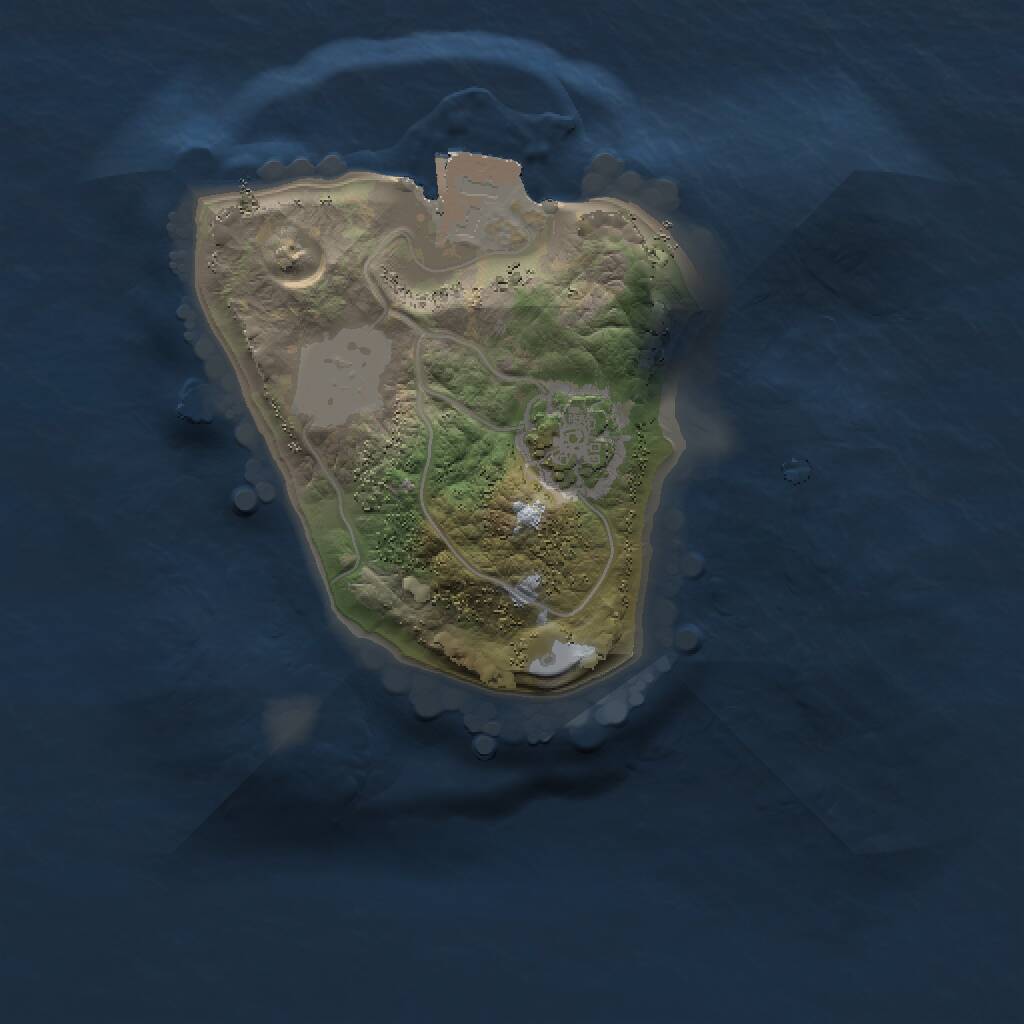 Rust Map: Procedural Map, Size: 1400, Seed: 715032913, 2 Monuments