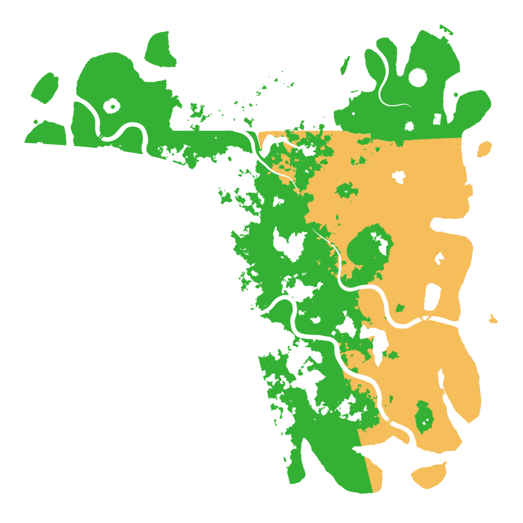 Biome Rust Map: Procedural Map, Size: 5000, Seed: 1291536188