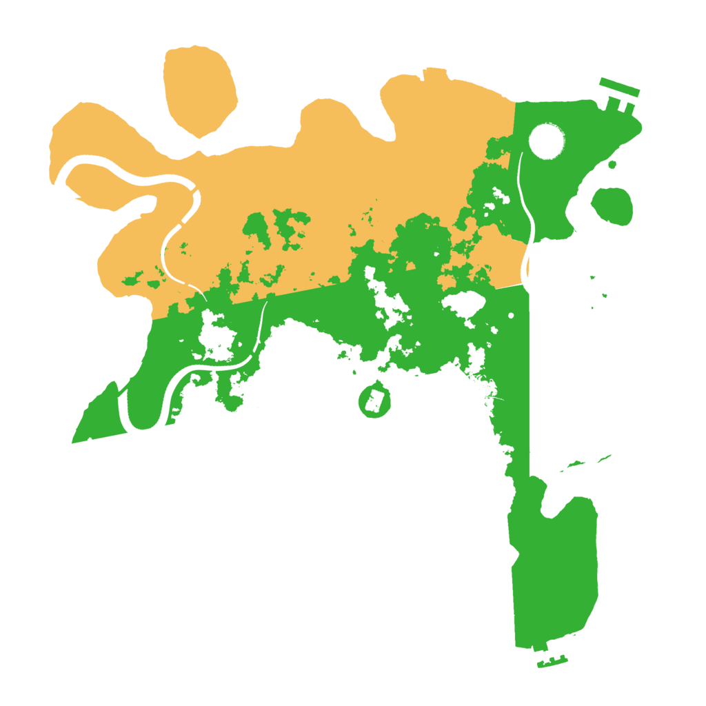Biome Rust Map: Procedural Map, Size: 3500, Seed: 646669250