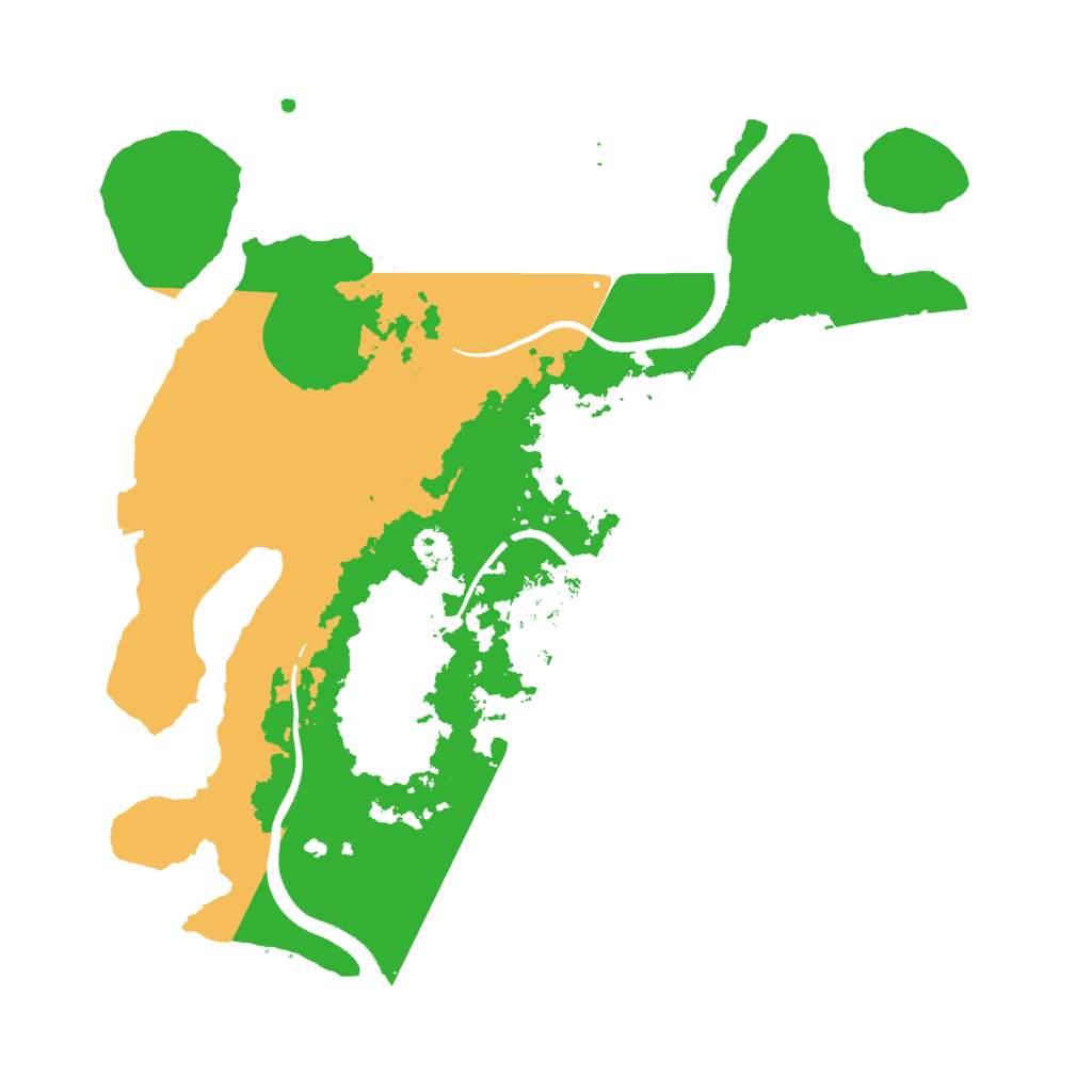 Biome Rust Map: Procedural Map, Size: 3000, Seed: 735194