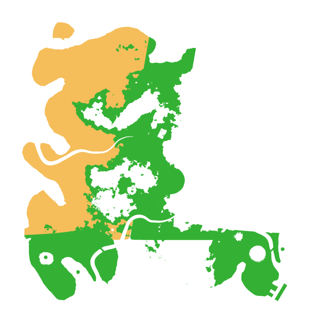Biome Rust Map: Procedural Map, Size: 3500, Seed: 11046