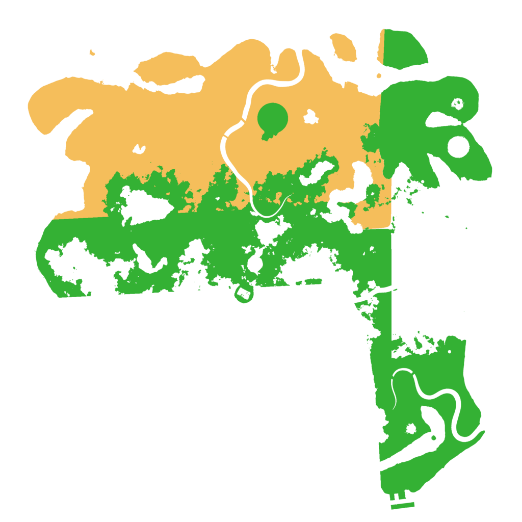Biome Rust Map: Procedural Map, Size: 4500, Seed: 1904746379